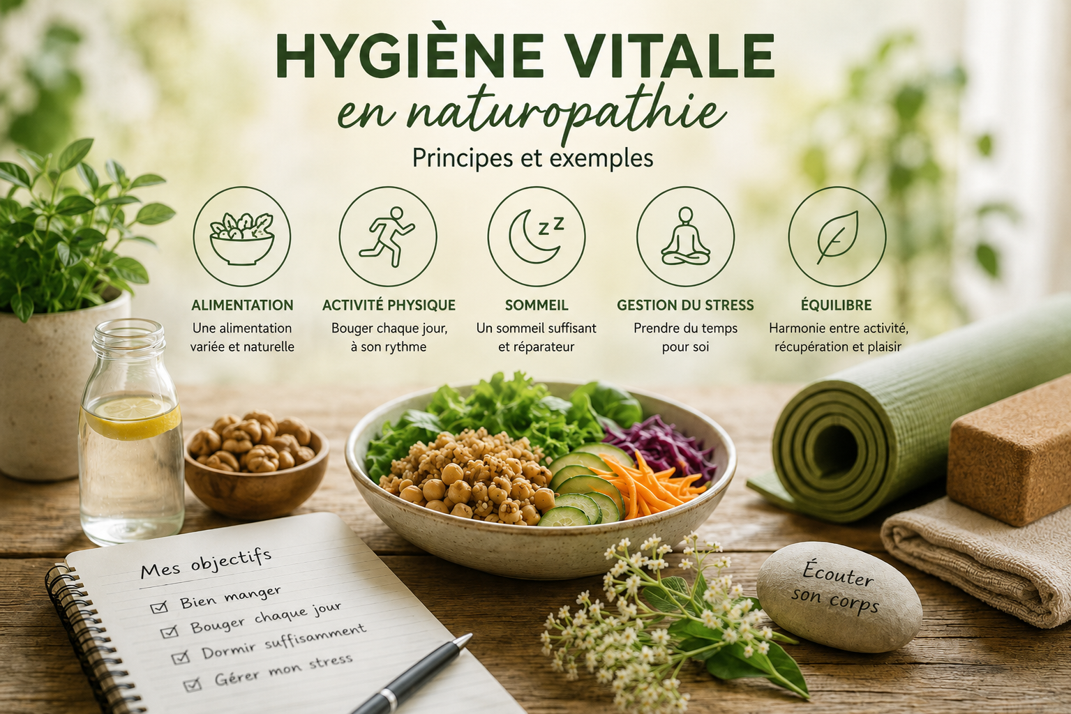 Les piliers de l’hygiène vitale en naturopathie