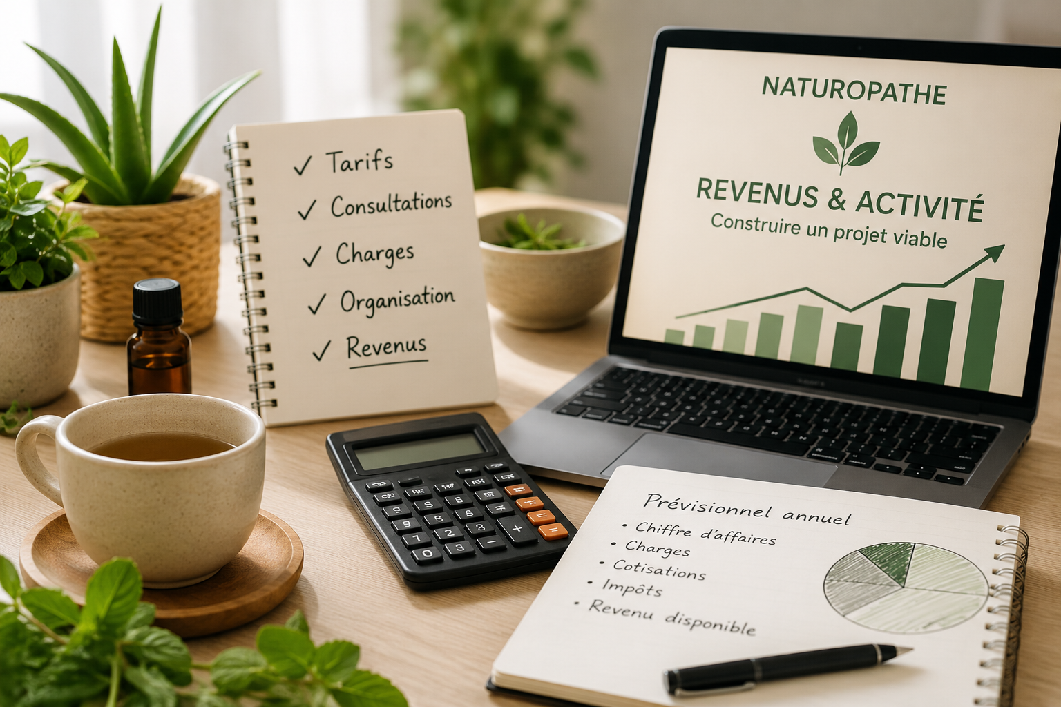 Préparer les revenus et l’activité professionnelle d’un naturopathe