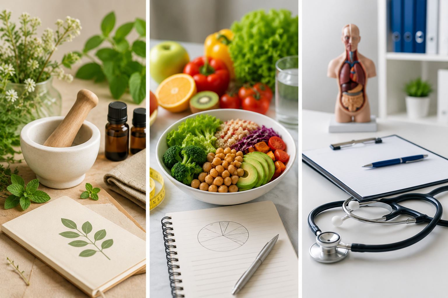 Différences entre naturopathe, diététicien et médecin nutritionniste